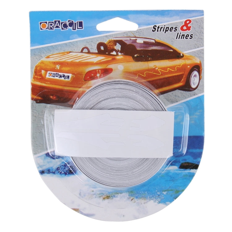 12mm × 9.8m Car Self Adhesive Decorative Stripe Tape Line(White) - Decorative Sticker by buy2fix | Online Shopping UK | buy2fix