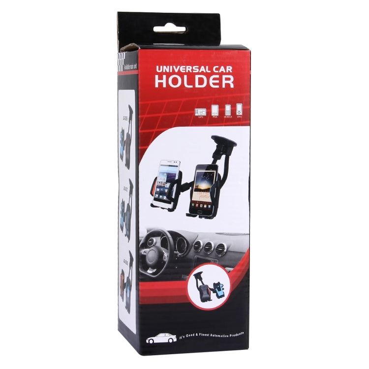 Suction Cup Couple Car Mount Holder Stand Suction Bracket with Adjustable Goose Neck for GPS & PDA & MP4, For iPhone, Samsung, Huawei, Xiaomi, HTC and Other Smartphones(Red) - Car Holders by buy2fix | Online Shopping UK | buy2fix