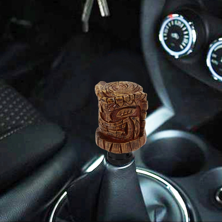 Universal Wood Avatar Shape Car Shift Lever Resin Modified Gear Knobs - Shift Knob by buy2fix | Online Shopping UK | buy2fix