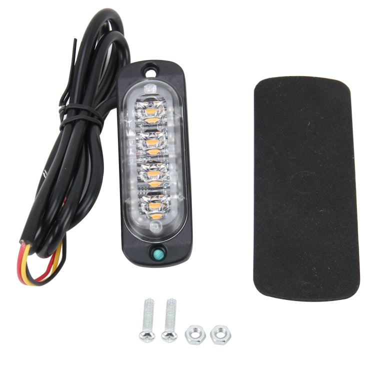 DC 12V-24V 2W 4LEDs SMD-2835 Lamps 17 Flash Patterns 3 Lines Car Flash Lamp Waterproof Car Truck Emergency Strobe Flash Warning Light, Cable Length: 90cm - Warning Lights by buy2fix | Online Shopping UK | buy2fix