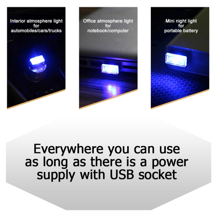 Universal PC Car USB LED Atmosphere Lights Emergency Lighting Decorative Lamp (Yellow Light) - Atmosphere lights by buy2fix | Online Shopping UK | buy2fix