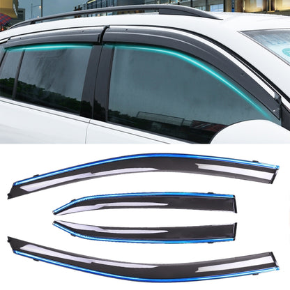 4 PCS Window Sunny Rain Visors Awnings Sunny Rain Guard for Toyota Camry 2018 Version Eighth Generation - Window Foils & Solar Protection by buy2fix | Online Shopping UK | buy2fix