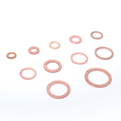 280 PCS O Shape Solid Copper Crush Washers Assorted Oil Seal Flat Ring Kit for Car / Boat  / Generators - In Car by buy2fix | Online Shopping UK | buy2fix