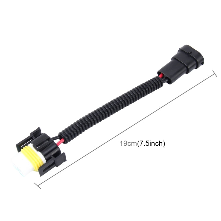 2 PCS H11 Car HID Xenon Headlight Male to Female Conversion Cable with Ceramic Adapter Socket - Wires by buy2fix | Online Shopping UK | buy2fix