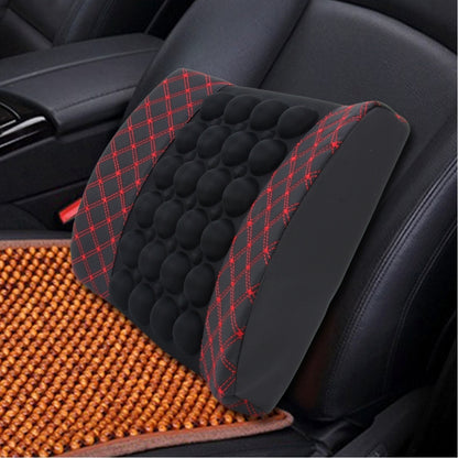 Four Season Chemical Fiber Wrapping Lumbar Seat Relaxation Waist Support Cushion for Car Office Family (Red) - Seat Accessories by buy2fix | Online Shopping UK | buy2fix