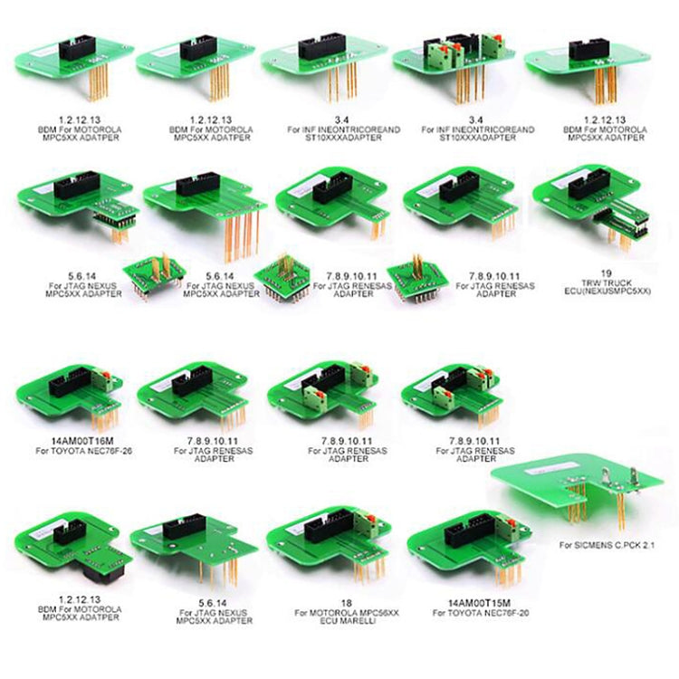 22 PCS Car KTAG KESS KTM BDM Adapters Trasdata Set BDM Frame ECU RAMP Adapters - In Car by buy2fix | Online Shopping UK | buy2fix