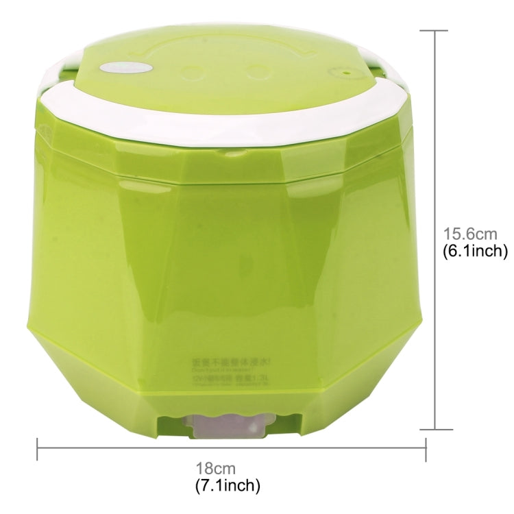 OUSHIBA Car Auto C3 Mini Multi-function Rice Cooker 12V 1.3L Volume for Rice Soup Noodles Vegetable Dessert(Green) - Rice Cookers by buy2fix | Online Shopping UK | buy2fix