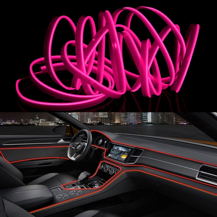 4m Cold Light Flexible LED Strip Light For Car Decoration(Pink Light) - Atmosphere lights by buy2fix | Online Shopping UK | buy2fix