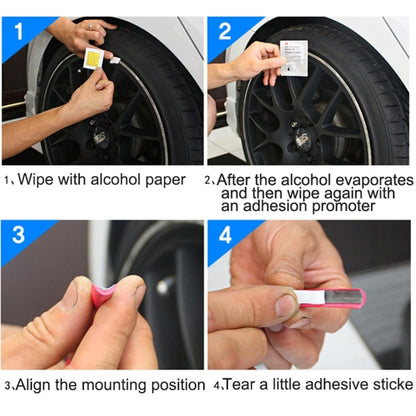 Universal Decorative Scratchproof Stickup 8M Flexible Car Wheel Hub TRIM Mouldings Shining Decoration Strip - Decorative Strip by buy2fix | Online Shopping UK | buy2fix