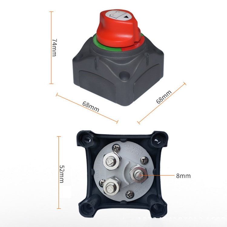 Car Auto RV Marine Boat Battery 3-level Current Distribution Selector Isolator Disconnect Rotary Switch Cut - In Car by buy2fix | Online Shopping UK | buy2fix