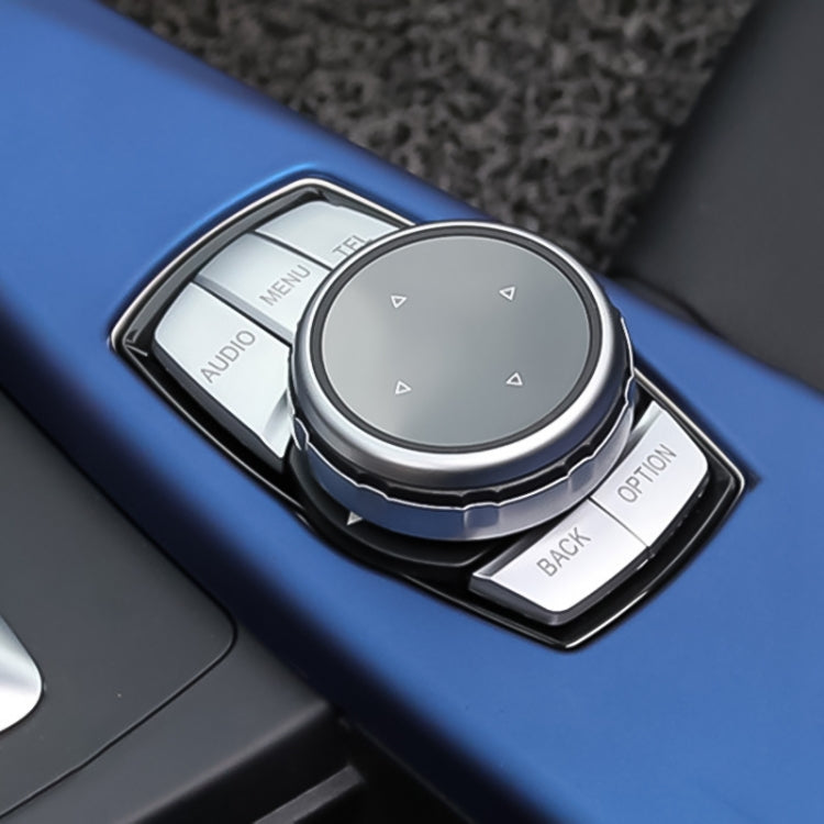 Multi-function Knob Modified IDRIVE Button Decorative Sticker for BMW 1 2 3 5 Series X1 X3 X5 X6 - Car Interior Mouldings by buy2fix | Online Shopping UK | buy2fix