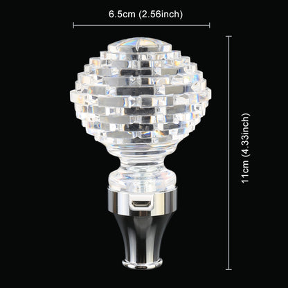 Universal Car Nest Shaped Crystal Gear Head Gear Shift Knob with Light - Shift Knob by buy2fix | Online Shopping UK | buy2fix