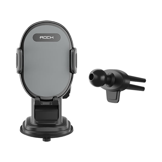 ROCK SPACE RAM0009 Suction Cup Retractable Rotating Mechanical Car Holder, Suitable for Phones within 66-102mm Width -  by ROCK | Online Shopping UK | buy2fix