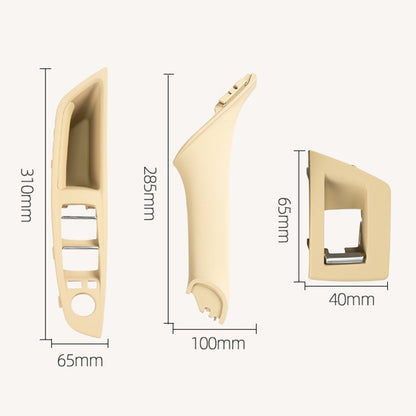 Car Imported Version Inside Doors Handle Pull Trim Cover 5141 7225 873 for BMW F10 F18, Left Driving (Beige) - In Car by buy2fix | Online Shopping UK | buy2fix