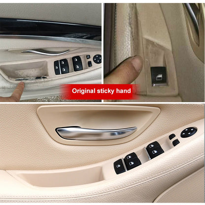 Car Imported Version Inside Doors Handle Pull Trim Cover 5141 7225 873 for BMW F10 F18, Left Driving (Beige) - In Car by buy2fix | Online Shopping UK | buy2fix