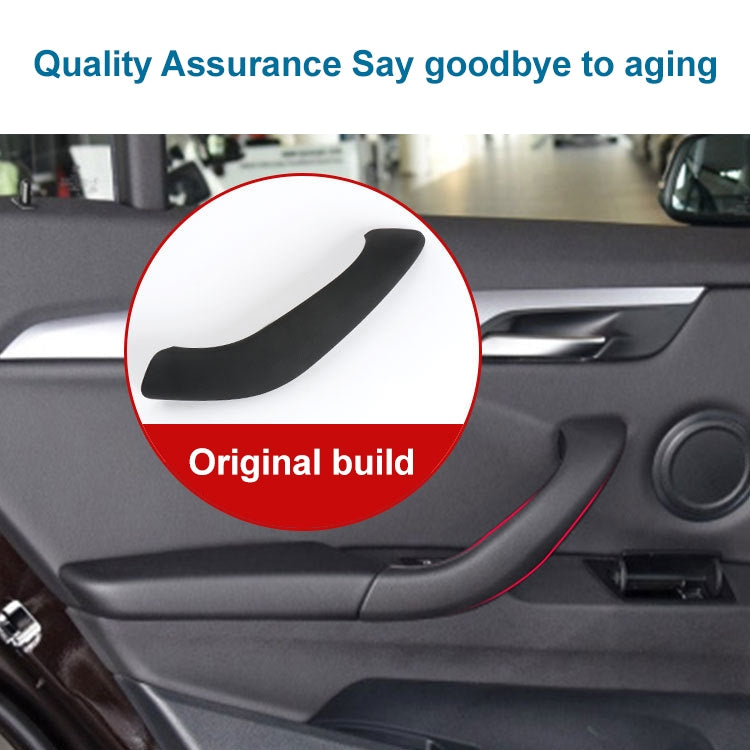 Car Right Side Inside Doors Handle Pull Trim Cover 51417417513 for BMW X1 2016-, Left Driving(Beige) - In Car by buy2fix | Online Shopping UK | buy2fix