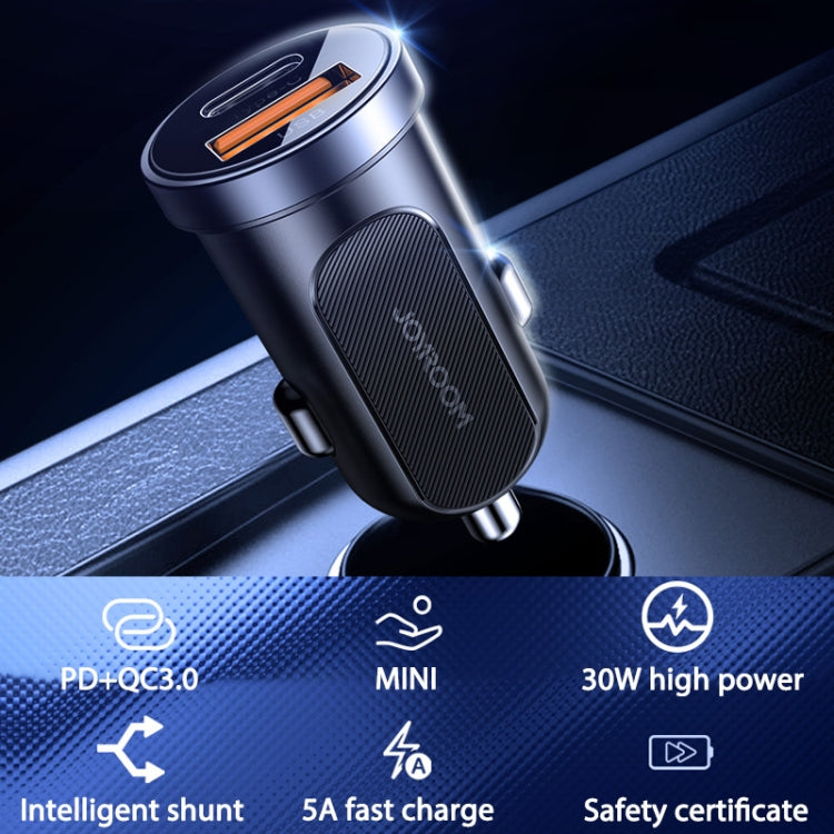 JOYROOM C-A08 30W Mini PD+QC3.0 Dual-port Smart Car Charger (Black) - Car Charger by JOYROOM | Online Shopping UK | buy2fix