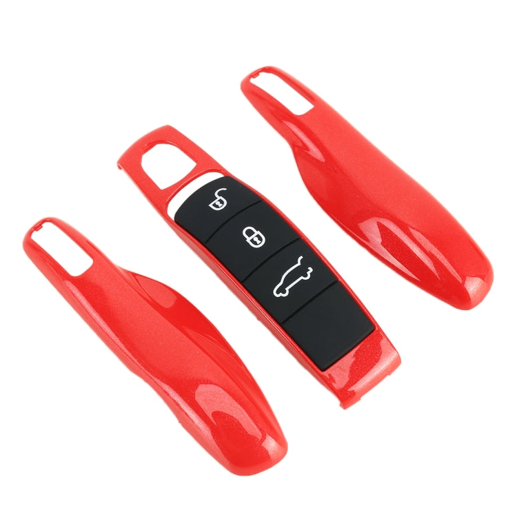 Car Plastic Key Shell Key Case for Porsche (Red) -  by buy2fix | Online Shopping UK | buy2fix