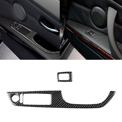 2 in 1 Carbon Fiber Car Right Driving Lifting Panel Decorative Sticker for BMW E92 2005-2012 -  by buy2fix | Online Shopping UK | buy2fix