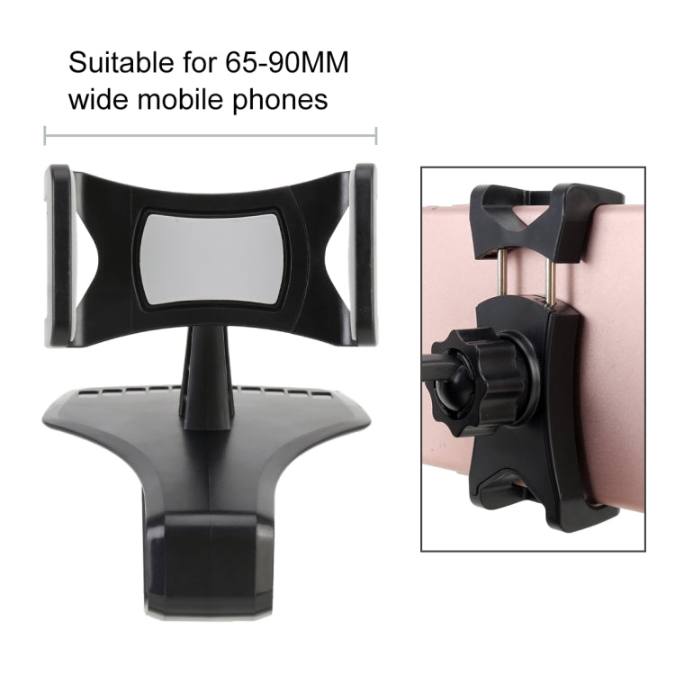 Car Dashboard Mobile Phone Holder Bracket with Number Plate (Black) -  by buy2fix | Online Shopping UK | buy2fix