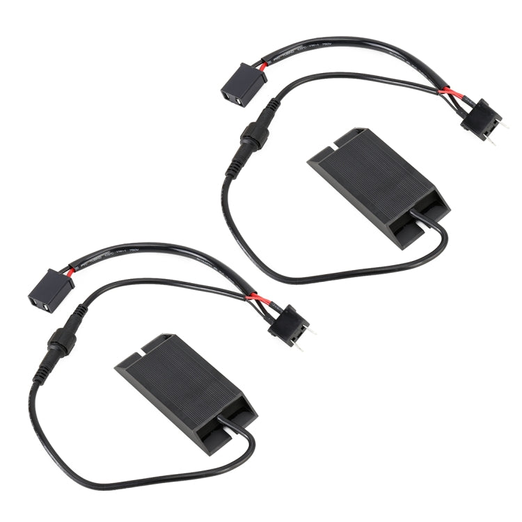 2 PCS H7 DC12V 50W 6 Ohms Fog Light Split Dual Resistance Decoder - In Car by buy2fix | Online Shopping UK | buy2fix