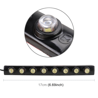 8LEDs SMD-5050 DC12V / 1.7W / 5500K / 87LM Car Daytime Running Light - In Car by buy2fix | Online Shopping UK | buy2fix