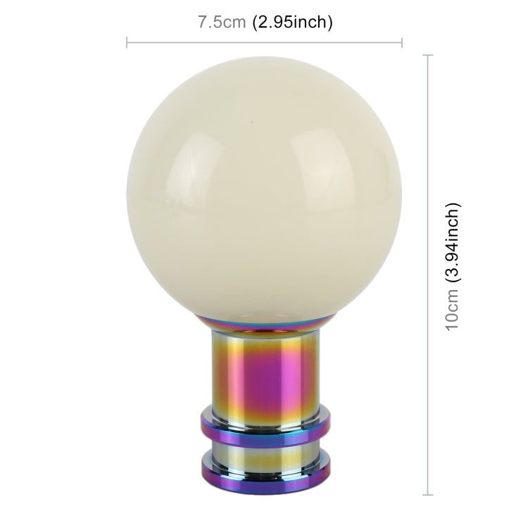 Universal Car Ball Shape Gear Head Gear Shift Knob (Beige) -  by buy2fix | Online Shopping UK | buy2fix