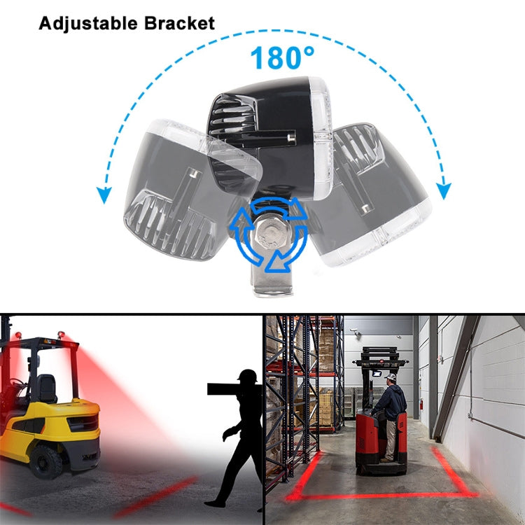 DC10-80V 10W IP67 900LM Car LED Forklift Warning Lights / Width Lights (White Light) - In Car by buy2fix | Online Shopping UK | buy2fix