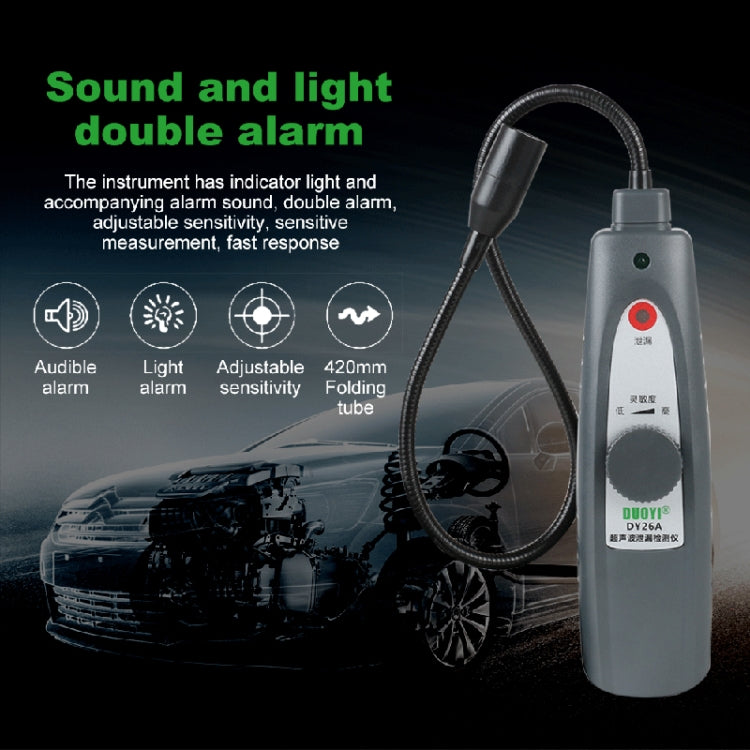 DUOYI DY26A Car Ultrasonic Leak Location Determine Meter - In Car by buy2fix | Online Shopping UK | buy2fix
