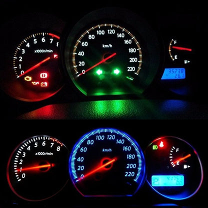 10 PCS B8.3 0.2W DC12V Wedge Instrument Panel COB LED Light Dashboard Gauge Cluster Indicator Lamp Bulb (Green Light) - In Car by buy2fix | Online Shopping UK | buy2fix