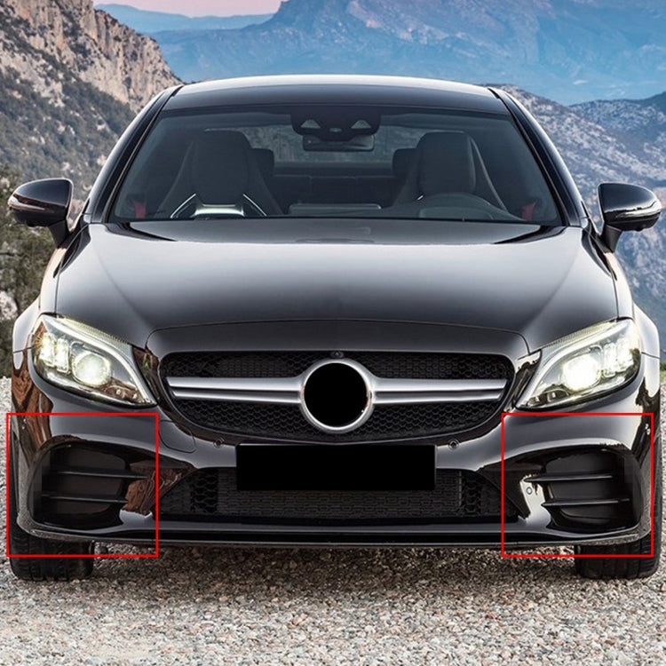 Car Air Inlet Grille Decoration Sticker Strip for Mercedes-Benz C Class C180L/C260L/C300L (Black) - In Car by buy2fix | Online Shopping UK | buy2fix