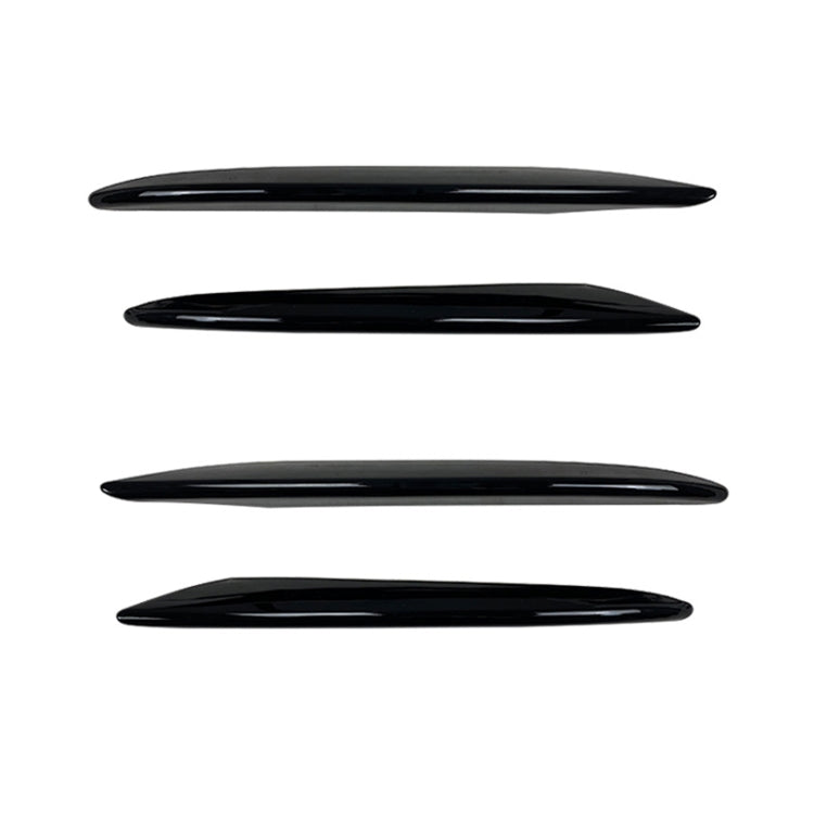 Car Front Bumper AMG Air Inlet Grille Decoration Sticker Strip for Mercedes-Benz E Class W213 2016-2020/E200/E260/E300 (Black) - In Car by buy2fix | Online Shopping UK | buy2fix