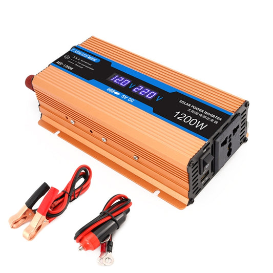 Carmaer 24V to 220V 1200W Car Multi-function Double Digital Display Inverter Household Power Converter - In Car by buy2fix | Online Shopping UK | buy2fix