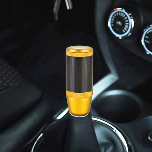 Universal Car Carbon Fiber Metal Gear Shift Knob (Gold) - In Car by buy2fix | Online Shopping UK | buy2fix