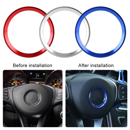 Car Steering Wheel Decorative Ring Cover for Mercedes-Benz,Inner Diameter: 5.6cm (Blue) - In Car by buy2fix | Online Shopping UK | buy2fix