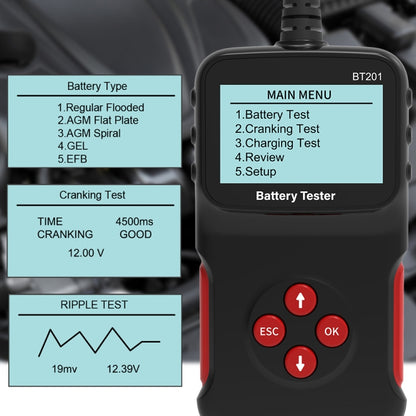 BT201 12V Universal Car Multifunctional Battery Diagnostic Fault Detector - In Car by buy2fix | Online Shopping UK | buy2fix