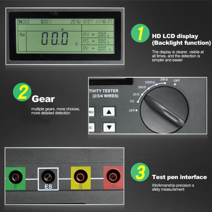 DUOYI DY4300 Higher Accuracy Digital Ground Resistance Tester - Electronic Test by DUOYI | Online Shopping UK | buy2fix