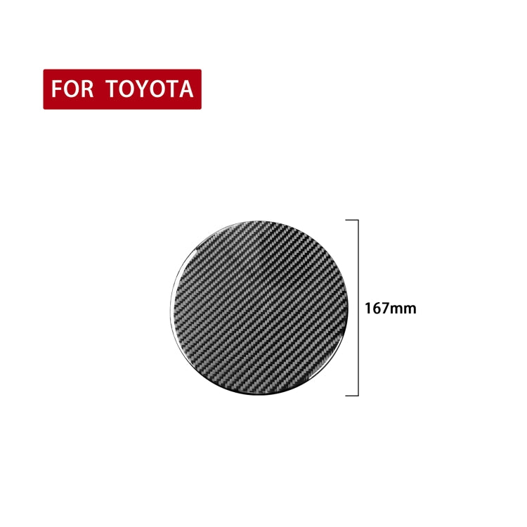 Carbon Fiber Car Fuel Tank Cover Decorative Sticker for Toyota Tundra 2014-2018, Left Right Driving Universal - In Car by buy2fix | Online Shopping UK | buy2fix