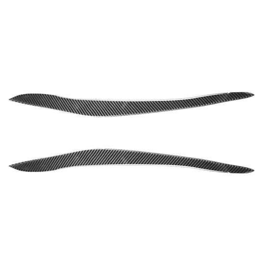 2 PCS / Set Carbon Fiber Car Lamp Eyebrow Decorative Sticker for BMW X5/E70 2010-2012, Drop Glue Version -  by buy2fix | Online Shopping UK | buy2fix