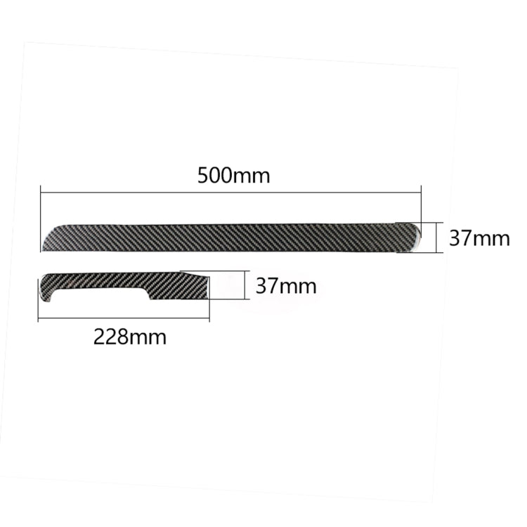 Carbon Fiber Car Central Control Strip Decorative Sticker for Volkswagen Golf 6 2008-2012, Left Driving -  by buy2fix | Online Shopping UK | buy2fix