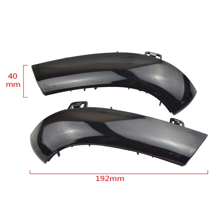 2pcs For Volkswagen Golf 5 MK5 2003-2008 Car Dynamic LED Turn Signal Light Rearview Mirror Flasher Water Blinker (Transparent Black) - In Car by buy2fix | Online Shopping UK | buy2fix