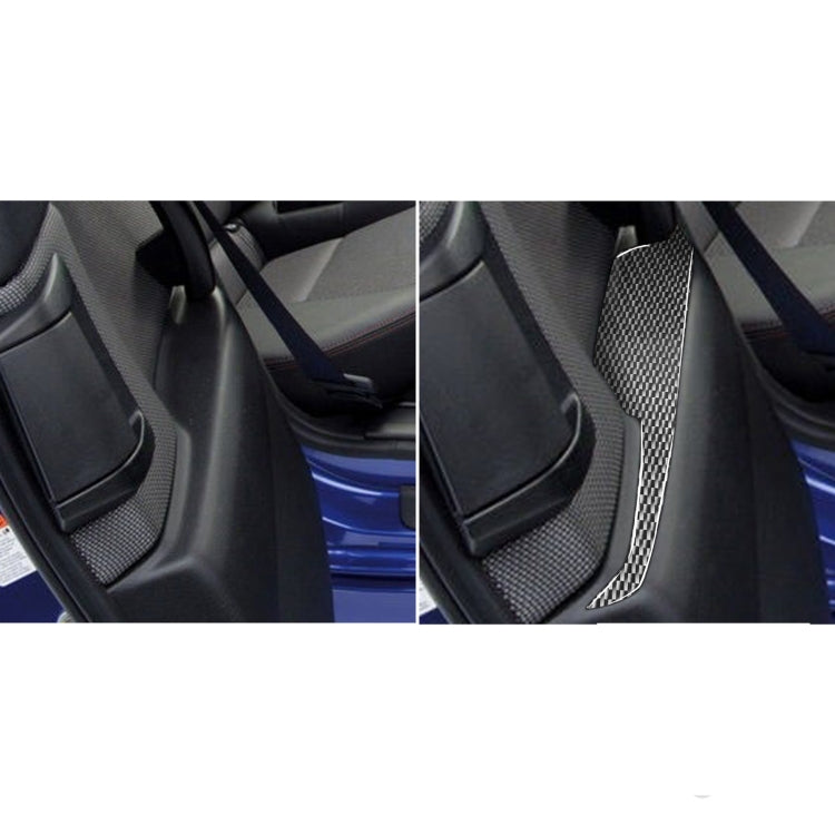 2 PCS Car Carbon Fiber Rear Armrest Decorative Sticker for Mazda RX8 2004-2008, Left and Right Drive Universal -  by buy2fix | Online Shopping UK | buy2fix