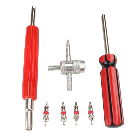 Tire Removal Tool + Tire Valve Set for Car Trunk Motorcycles - In Car by buy2fix | Online Shopping UK | buy2fix