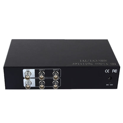 Coaxial AHD / CVI / TVI 2 into 4 Video Signal Splitter - Security by buy2fix | Online Shopping UK | buy2fix