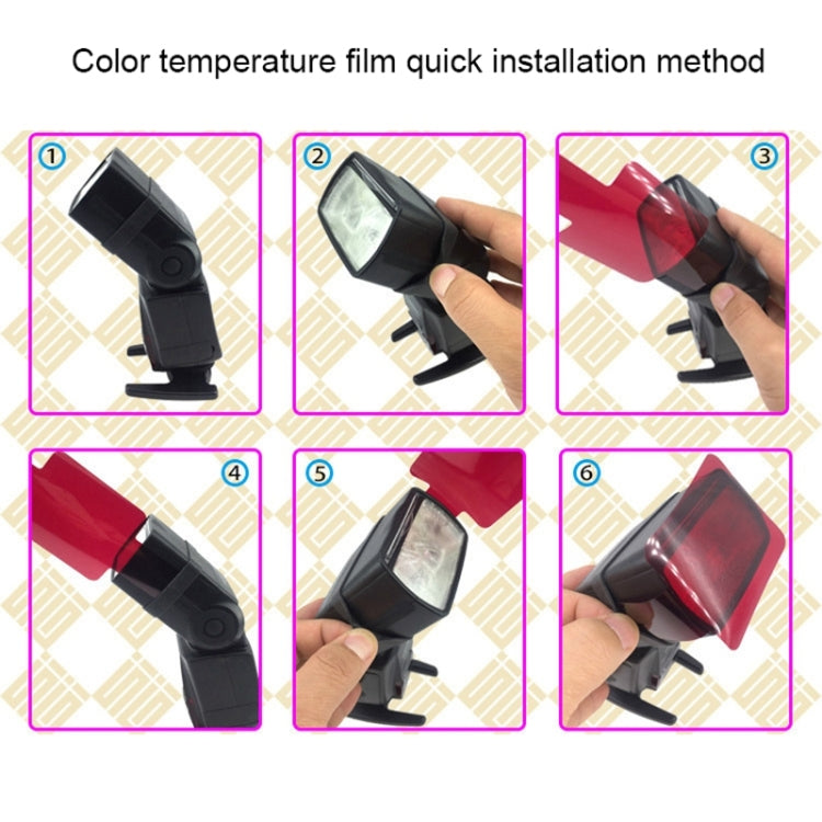 20 PCS / Set SiGi SG200 20-color Filter Set Camera Top Flash Accessories Temperature Filter - Camera Accessories by buy2fix | Online Shopping UK | buy2fix