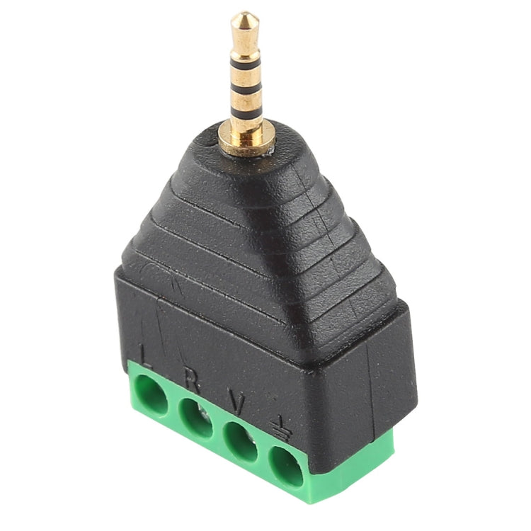 2.5mm Male Plug 4 Pole 4 Pin Terminal Block Stereo Audio Connector - Computer & Networking by buy2fix | Online Shopping UK | buy2fix