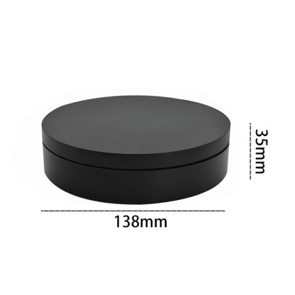 13.8cm USB Charging Smart 360 Degree Rotating Turntable Display Stand Video Shooting Props Turntable for Photography, Load 3kg(Black) - Camera Accessories by buy2fix | Online Shopping UK | buy2fix