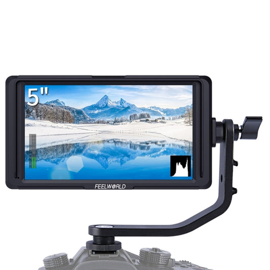 FEELWORLD F6S Full HD 1920x1080 5.0 inch IPS Screen DSLR Camera Field Monitor with Tilt Arm, Support 4K HDTV Input / Output - On-camera Monitors by FEELWORLD | Online Shopping UK | buy2fix