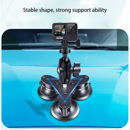 Dual Suction Cup Mount Holder with Tripod Adapter & Screw & Phone Clamp & Anti-lost Silicone Net for for GoPro Hero11 Black / HERO10 Black /9 Black /8 Black /7 /6 /5 /5 Session /4 Session /4 /3+ /3 /2 ... ction and Other Action Cameras, Smartphones(Black) - DJI & GoPro Accessories by buy2fix | Online Shopping UK | buy2fix