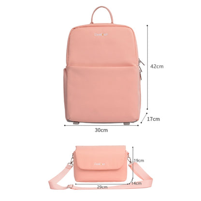 CADeN Camera Layered Laptop Backpacks Large Capacity Shockproof Bags, Size: 42 x 17 x 30cm (Pink) - Camera Accessories by CADeN | Online Shopping UK | buy2fix